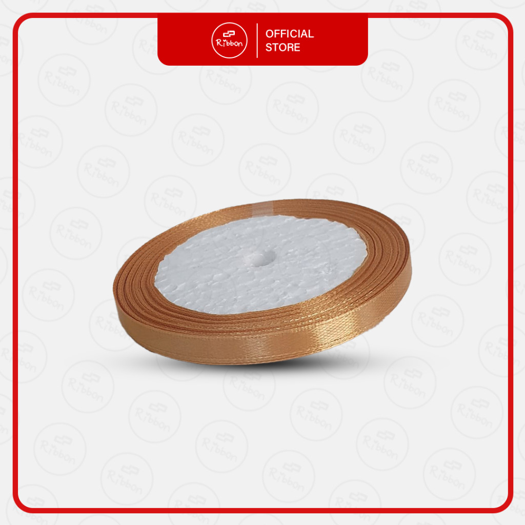 1 Roll Ribbon Pita Satin  0.6 cm 1/4″ Pita Saten 1/4 Inch Kain Polos Souvenir Garmen Parcel Hampers