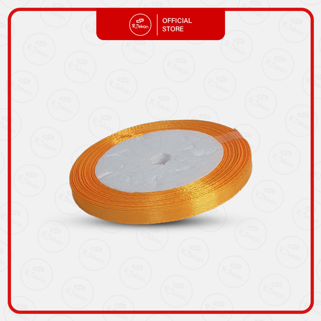 1 Roll Ribbon Pita Satin  0.6 cm 1/4" Pita Saten 1/4 Inch Kain Polos Souvenir Garmen Parcel Hampers - Gambar 2