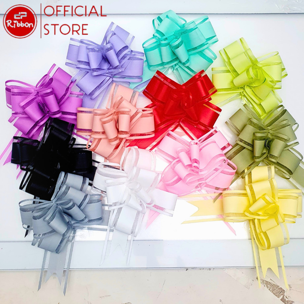 Pita Tarik 32mm Pastel Hiasan Serut Parcel Kado Souvenir Pesta